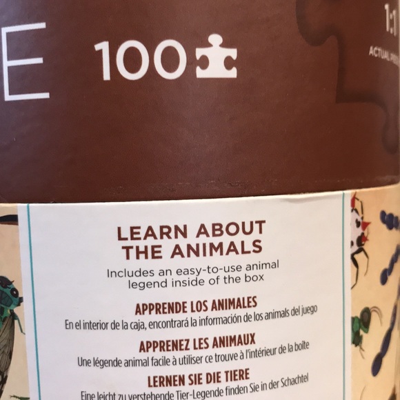 2 educational 100 piece puzzles for age 5+ - Picture 5 of 9